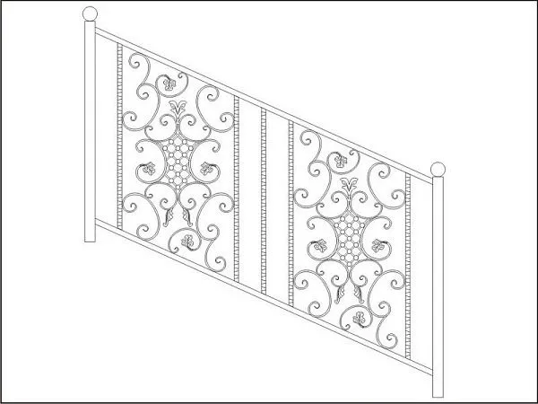 Кованые перила ПК-9