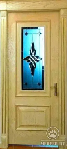 Декоративная витражная дверь-30